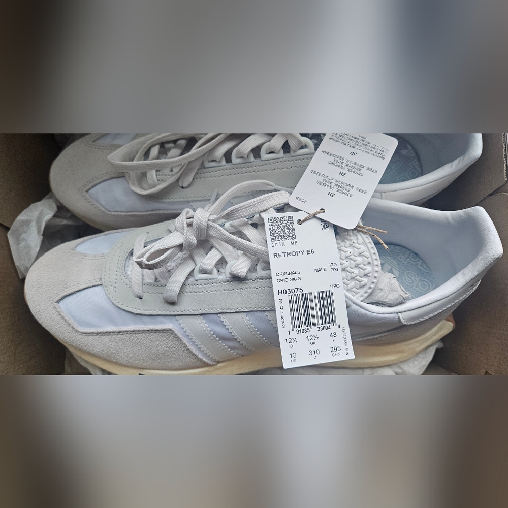 Adidas Retro Sneakers in White and Cream